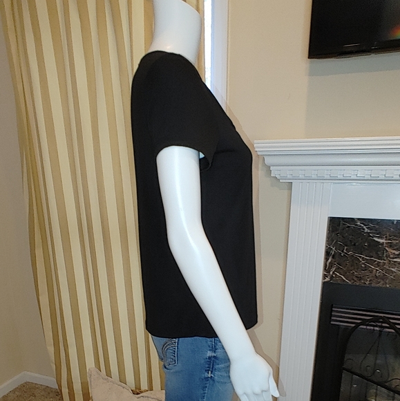 RAFAELLA SOLID TOP WITH GATHERED NECKLINE PS - Picture 3 of 8